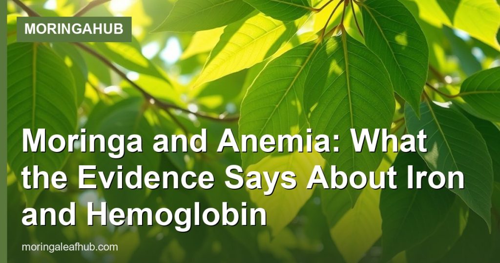 Moringa and Anemia: What the Evidence Says About Iron and Hemoglobin - MoringaHub
