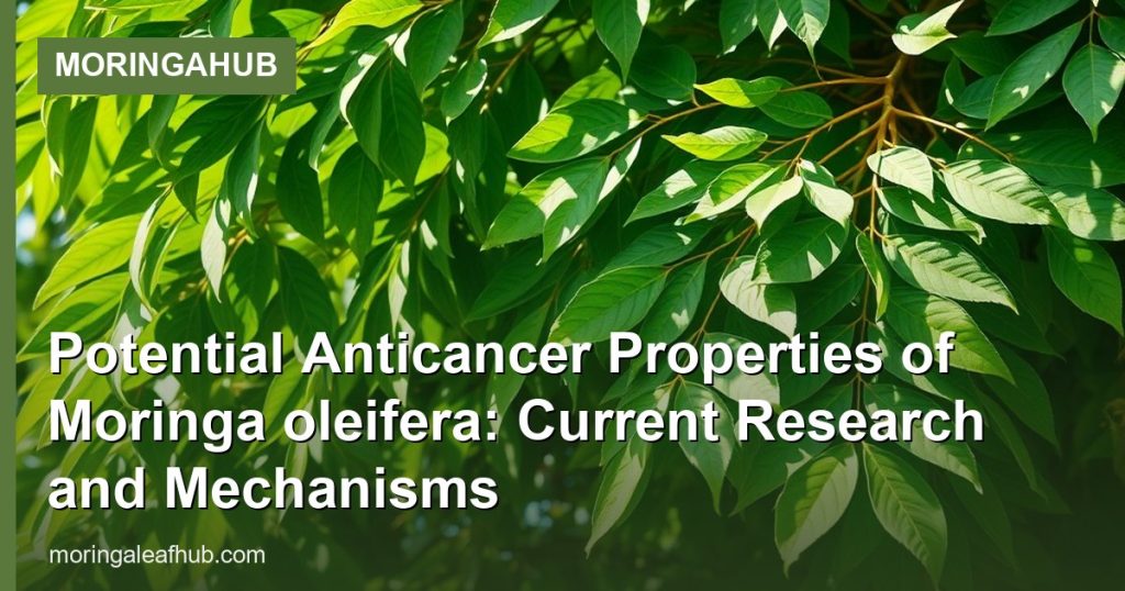 Potential Anticancer Properties of Moringa oleifera: Current Research and Mechanisms - MoringaHub