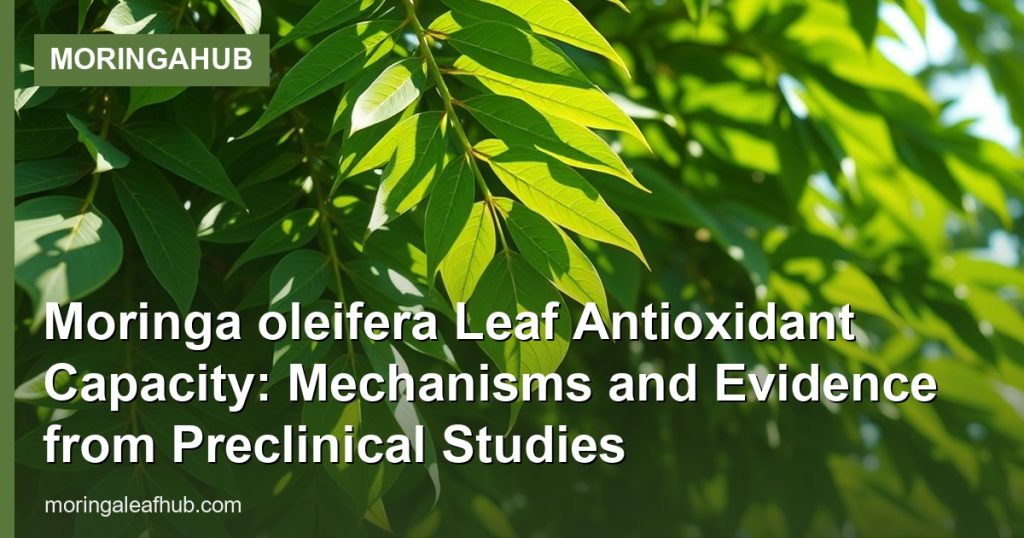 Moringa oleifera Leaf Antioxidant Capacity: Mechanisms and Evidence from Preclinical Studies - MoringaHub