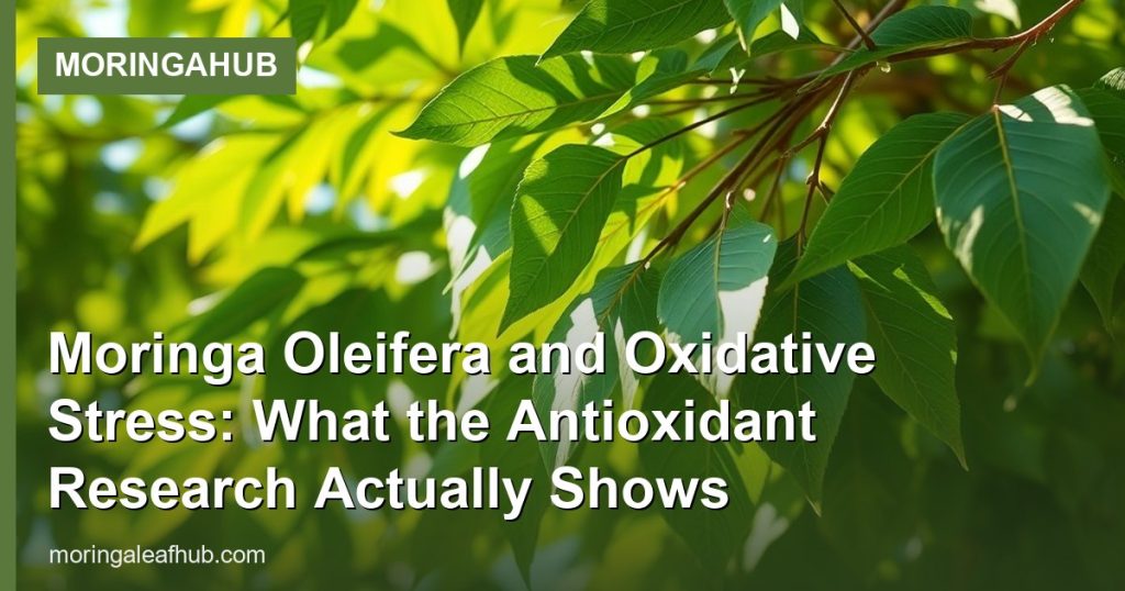 Moringa Oleifera and Oxidative Stress: What the Antioxidant Research Actually Shows - MoringaHub
