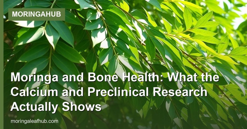 Moringa and Bone Health: What the Calcium and Preclinical Research Actually Shows - MoringaHub