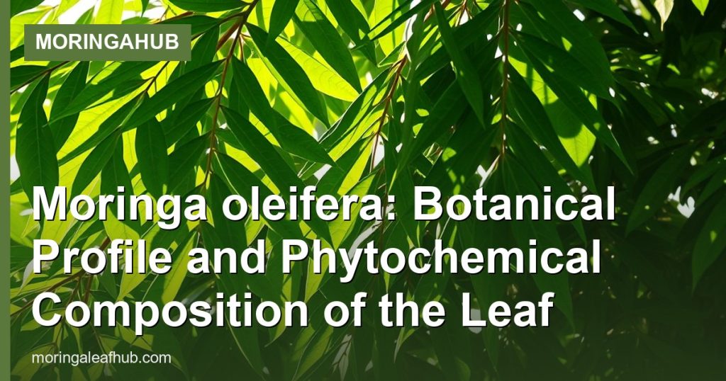 Moringa oleifera: Botanical Profile and Phytochemical Composition of the Leaf - MoringaHub