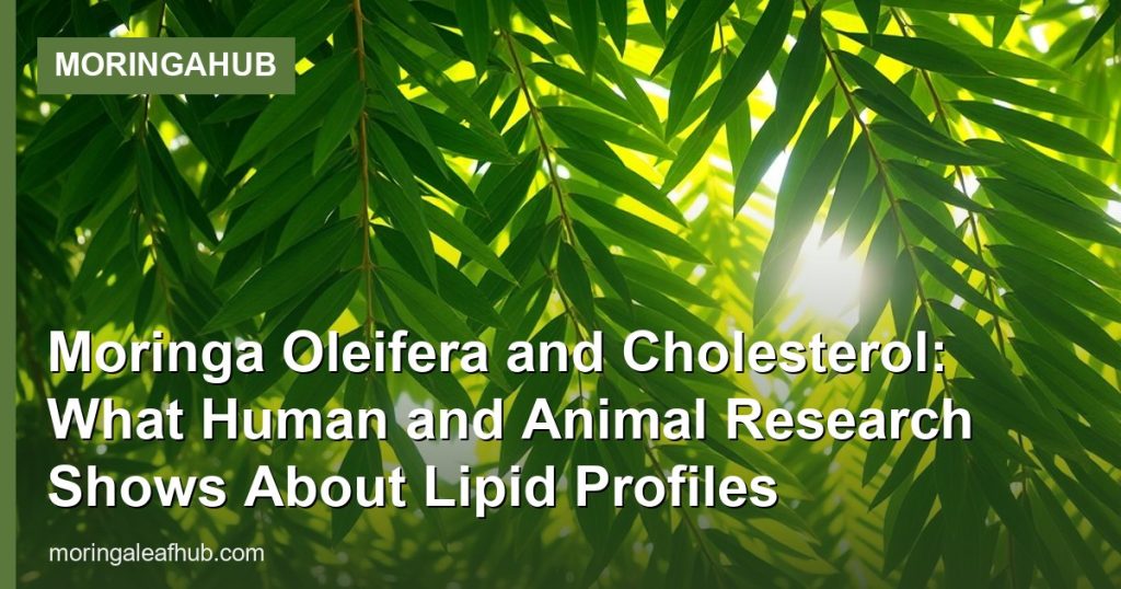 Moringa Oleifera and Cholesterol: What Human and Animal Research Shows About Lipid Profiles - MoringaHub