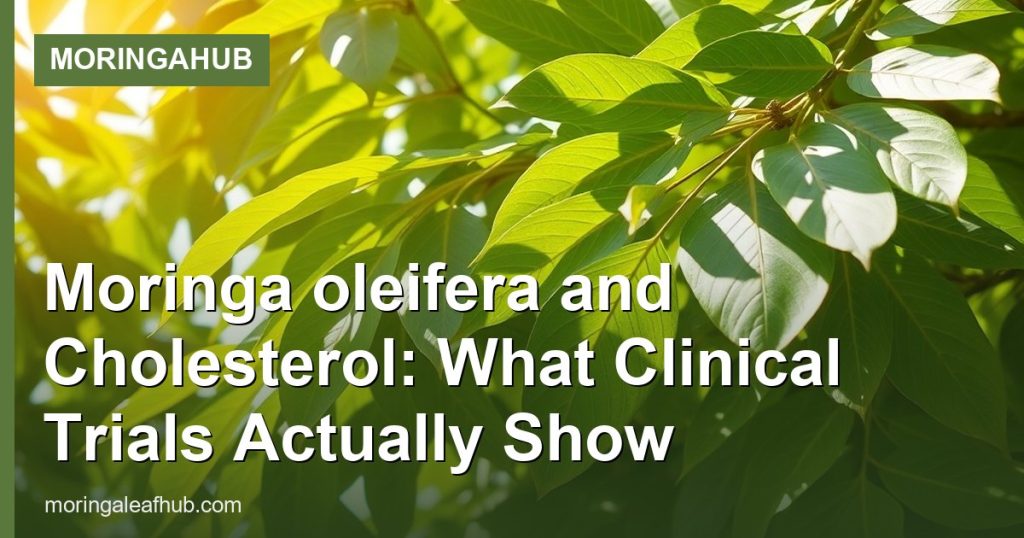 Moringa oleifera and Cholesterol: What Clinical Trials Actually Show - MoringaHub