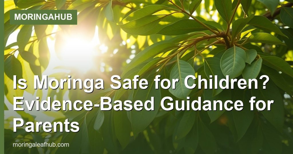 Is Moringa Safe for Children? Evidence-Based Guidance for Parents - MoringaHub