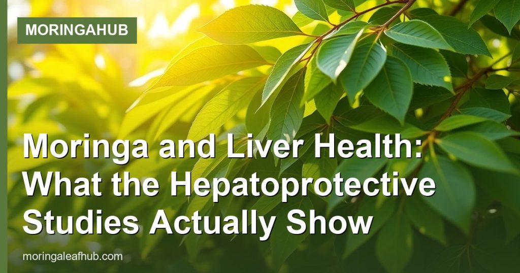 Moringa and Liver Health: What the Hepatoprotective Studies Actually Show - MoringaHub