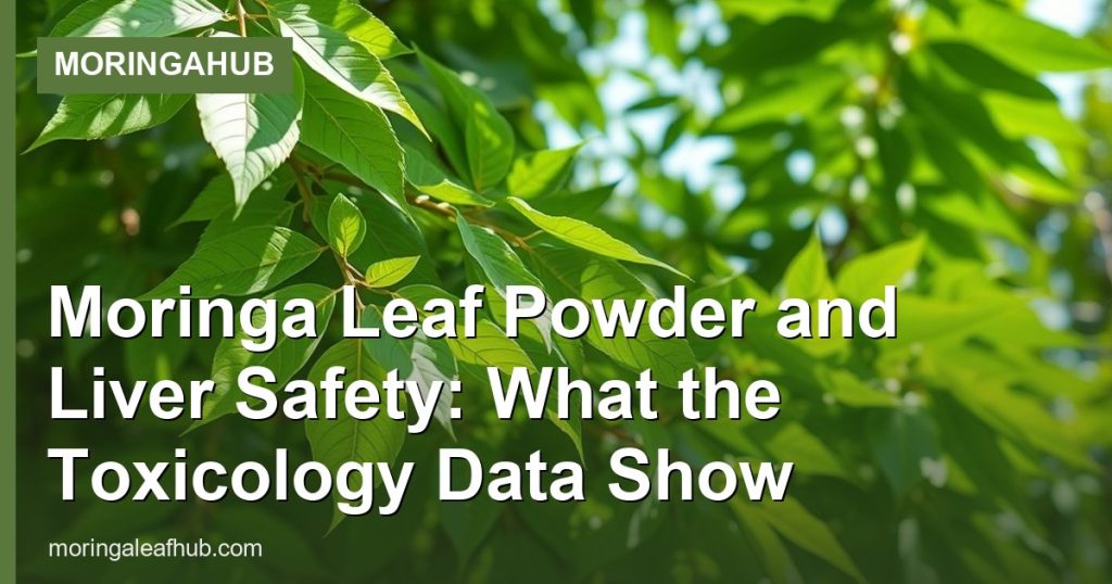Moringa Leaf Powder and Liver Safety: What the Toxicology Data Show - MoringaHub