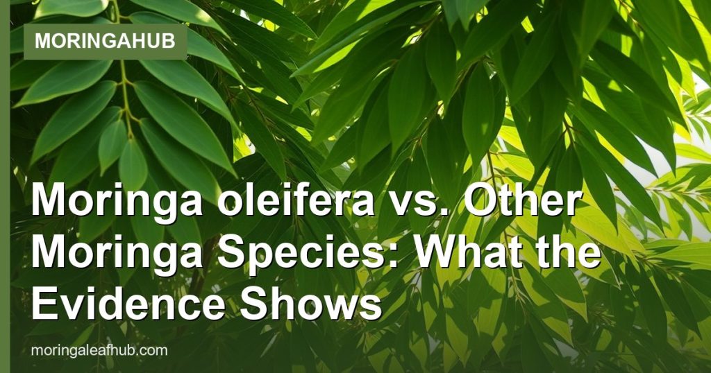 Moringa oleifera vs. Other Moringa Species: What the Evidence Shows - MoringaHub