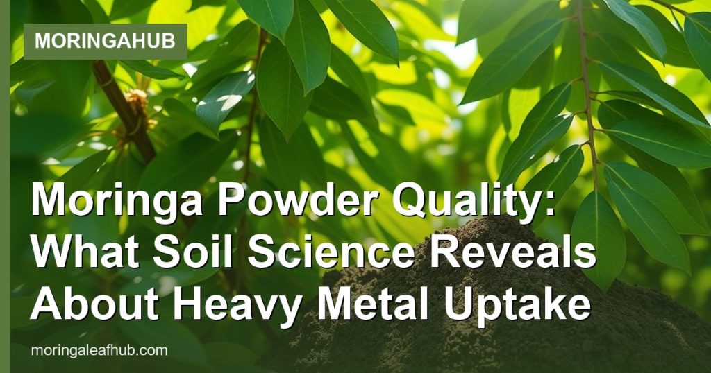 Moringa Powder Quality: What Soil Science Reveals About Heavy Metal Uptake - MoringaHub