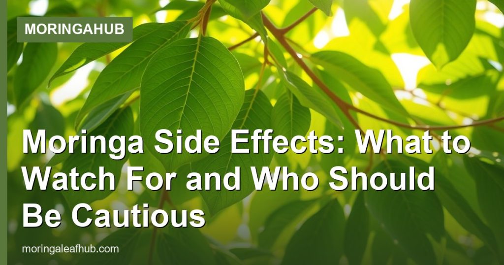 Moringa Side Effects: What to Watch For and Who Should Be Cautious - MoringaHub