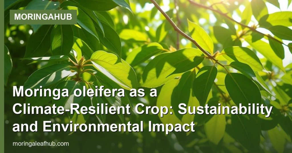 Moringa oleifera as a Climate-Resilient Crop: Sustainability and Environmental Impact - MoringaHub