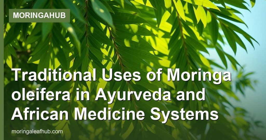 Traditional Uses of Moringa oleifera in Ayurveda and African Medicine Systems - MoringaHub