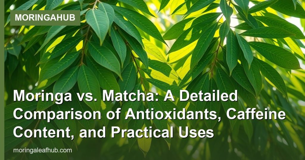 Moringa vs. Matcha: A Detailed Comparison of Antioxidants, Caffeine Content, and Practical Uses - MoringaHub
