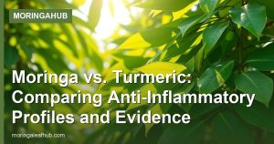 Moringa vs. Turmeric: Comparing Anti-Inflammatory Profiles and Evidence