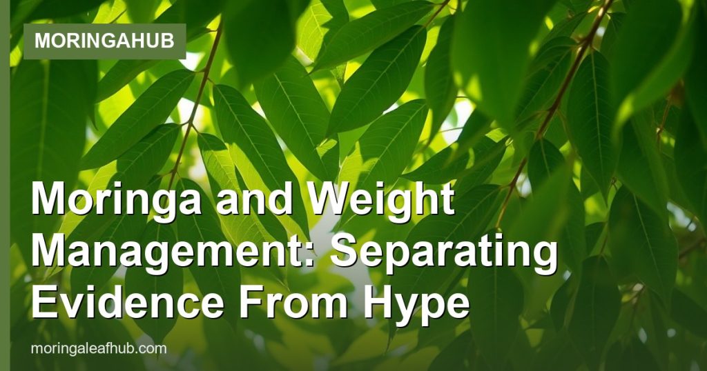 Moringa and Weight Management: Separating Evidence From Hype - MoringaHub